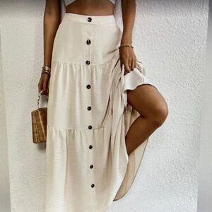 Two-Tone Gold and Silver Crystal Link Statement Ring